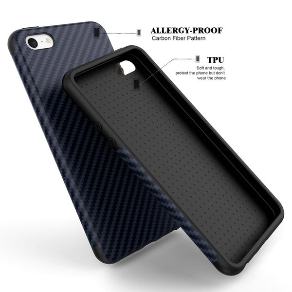 Luxury Elegent High Quality Carbon Fiber Soft Case For iPhone 5 5S SE Leather Skin 3D Texture Tire Defender Cover For iPhone SE