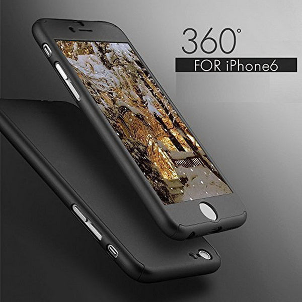 Luxury 360 Degree Full Cover Case For Apple iPhone 6 6s 7 Plus +Nano Glass For i6 i6s i7 s Plus Mobile Phone Case Capa Coque