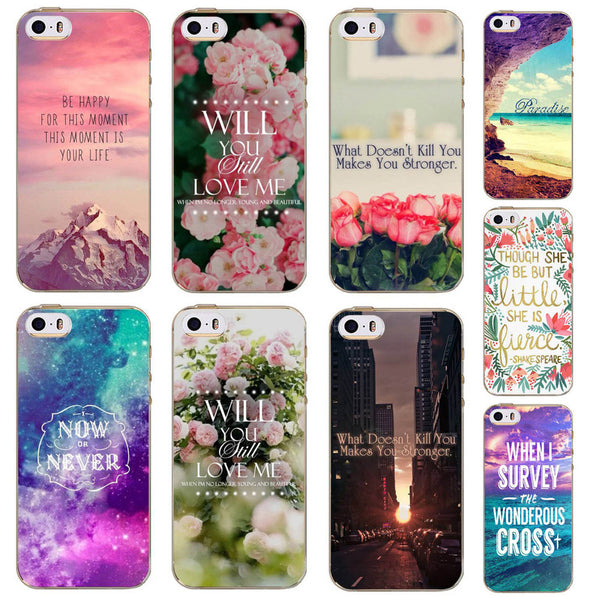 Case For iPhone 4S 5 5S 5C 6 6S 6Plus For Samsung Galaxy Soft Silicon Beautiful Rose Flower Sky City Patterns Case High Quality