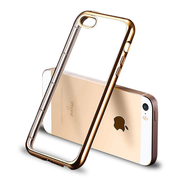 For Apple iPhone 5S Case Soft Silicone Cover For iPhone 5 5S SE Luxury Transparent TPU Silicon Coque For iPhone 5 Case TOMKAS