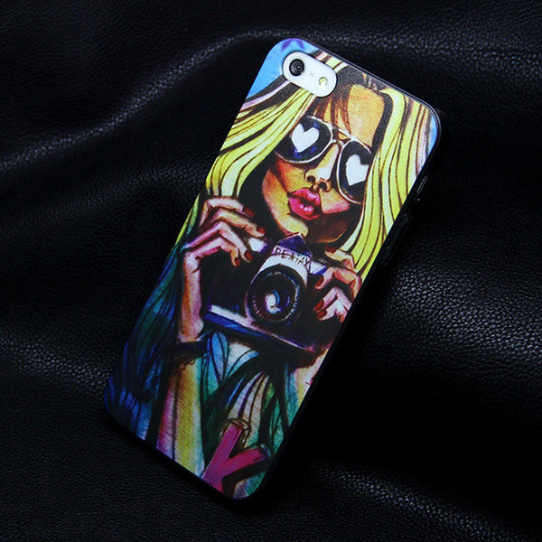 sexy girl hard black For iphone 4 4s 5 5s SE cases new design  cell phone cases back covers for iphone