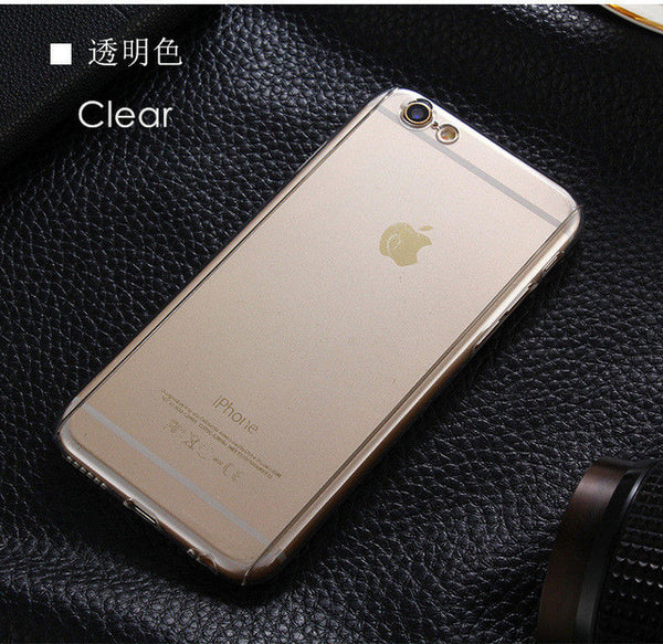 5S SE Luxury 360 Degree Coverage Hard PC Case For Apple iPhone 5 5S SE 6 6S 7 Plus Slim Full Body Cover+Glass Screen Protector