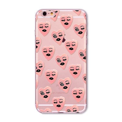 Soft Phone Cover Case For iPhone 7 6 6S 5 5S SE 7Plus 6SPlus 4S Amazing Present Panda Fashion Girl Hamster Heart Fundas