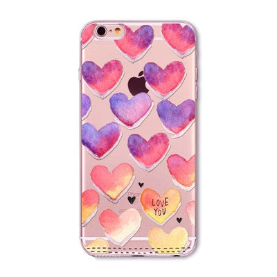 Soft Phone Cover Case For iPhone 7 6 6S 5 5S SE 7Plus 6SPlus 4S Amazing Present Panda Fashion Girl Hamster Heart Fundas