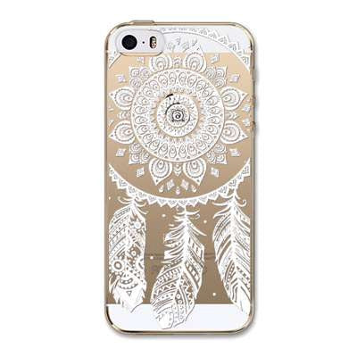 Phone Back Cases For iPhone 5 iPhone 5s SE Ultra Thin Soft TPU Silicon Printed Animals Flower Beauty Girl Back Case Cover