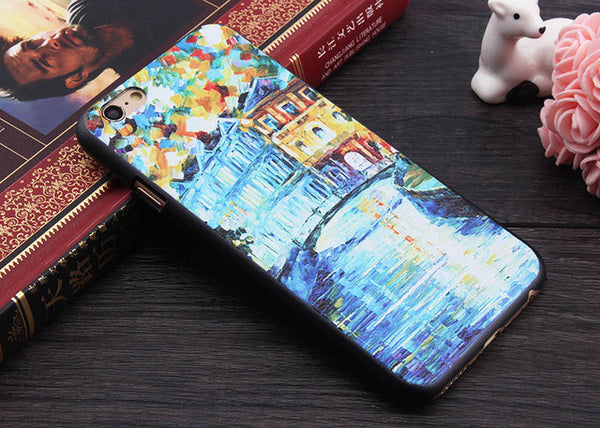 3D Painting Cell Phone Case For iPhone 7 Plus Case for iPhone SE 4 4s 5 5s 6 6s Plus Case Van Gogh Starry Night Phone Case Fone