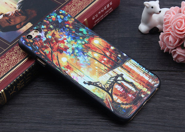 3D Painting Cell Phone Case For iPhone 7 Plus Case for iPhone SE 4 4s 5 5s 6 6s Plus Case Van Gogh Starry Night Phone Case Fone