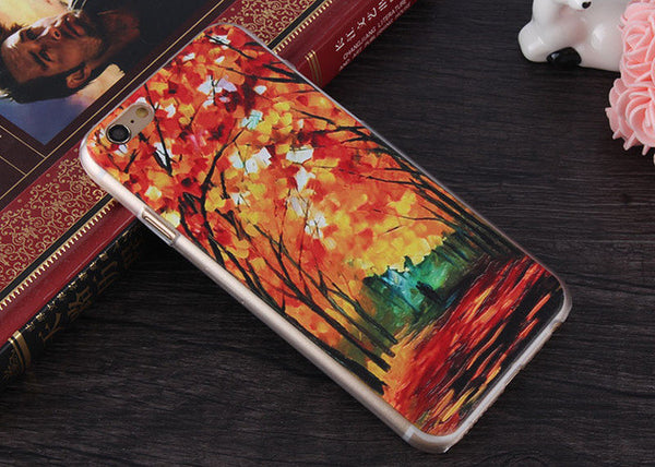 3D Painting Cell Phone Case For iPhone 7 Plus Case for iPhone SE 4 4s 5 5s 6 6s Plus Case Van Gogh Starry Night Phone Case Fone