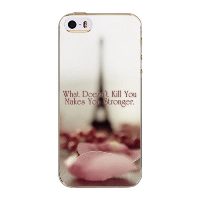 Case For iPhone 4S 5 5S 5C 6 6S 6Plus For Samsung Galaxy Soft Silicon Beautiful Rose Flower Sky City Patterns Case High Quality