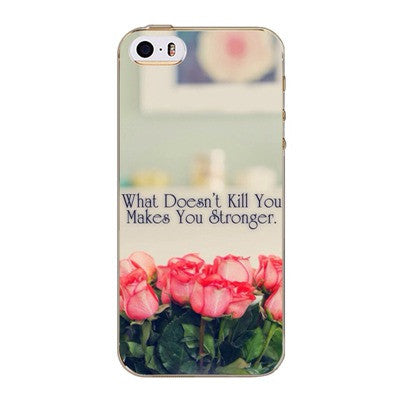 Case For iPhone 4S 5 5S 5C 6 6S 6Plus For Samsung Galaxy Soft Silicon Beautiful Rose Flower Sky City Patterns Case High Quality