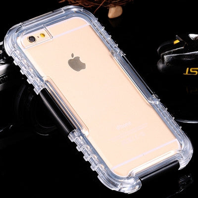 IP-68 Waterproof Heavy Duty Hybrid Swimming Dive Case For Apple iPhone 6 6S Plus 4.7&5.5 5S SE Water/Dirt/Shock Proof Phone Bag