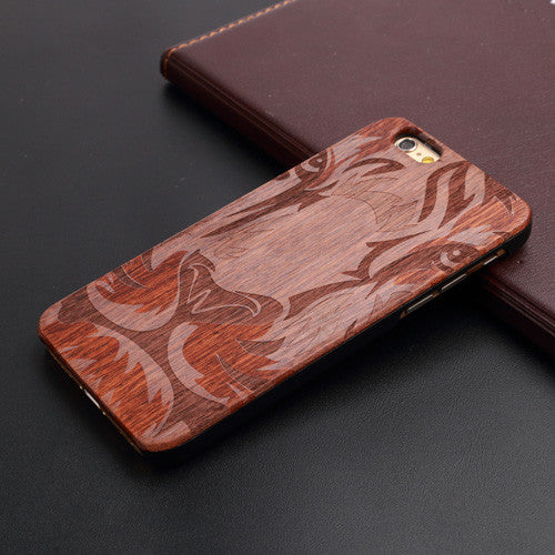 New Brand Thin Luxury Bamboo Wood Phone Case For Iphone 5 5S 6 6S 6Plus 6S Plus 7 7Plus Cover Wooden High Quality Shockproof