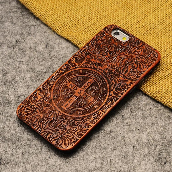 New Brand Thin Luxury Bamboo Wood Phone Case For Iphone 5 5S 6 6S 6Plus 6S Plus 7 7Plus Cover Wooden High Quality Shockproof