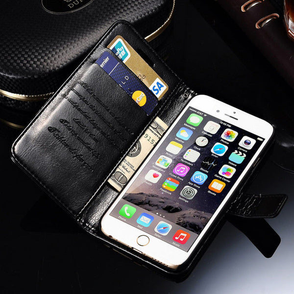 Wallet Leather Case For iPhone 6 6S / 6 6S Plus Luxury Coque Cover for iPhone 6 S Plus Capa Fundas With Card Slot TOMKAS Brand