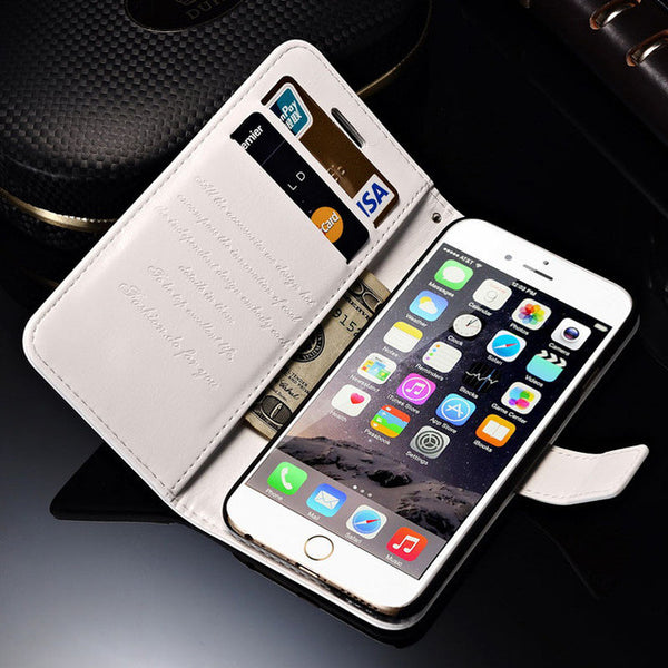 Wallet Leather Case For iPhone 6 6S / 6 6S Plus Luxury Coque Cover for iPhone 6 S Plus Capa Fundas With Card Slot TOMKAS Brand