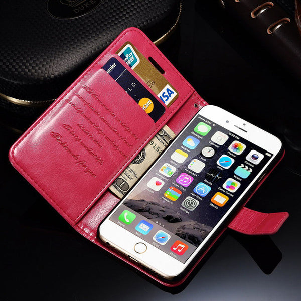 Wallet Leather Case For iPhone 6 6S / 6 6S Plus Luxury Coque Cover for iPhone 6 S Plus Capa Fundas With Card Slot TOMKAS Brand