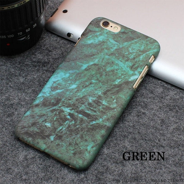 Hot Selling Fashion Marble Phone Cases Frosting Hard PC Case for iPhone 7 6 6S Plus 5 5S SE Ultrathin Stone texture Back Cover