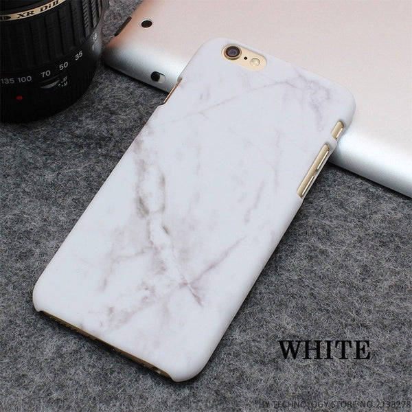 Hot Selling Fashion Marble Phone Cases Frosting Hard PC Case for iPhone 7 6 6S Plus 5 5S SE Ultrathin Stone texture Back Cover