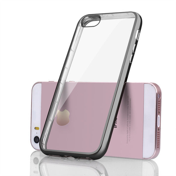 For Apple iPhone 5S Case Soft Silicone Cover For iPhone 5 5S SE Luxury Transparent TPU Silicon Coque For iPhone 5 Case TOMKAS