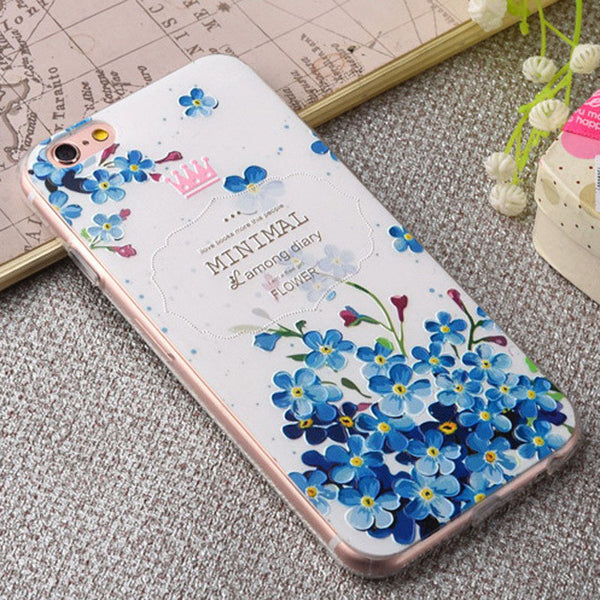 3d Embossing Soft Silicone Tpu Back Cover Case For Apple Iphone 6 6s Plus Case With Dust Plug For Iphone 6 6s Phone Cases