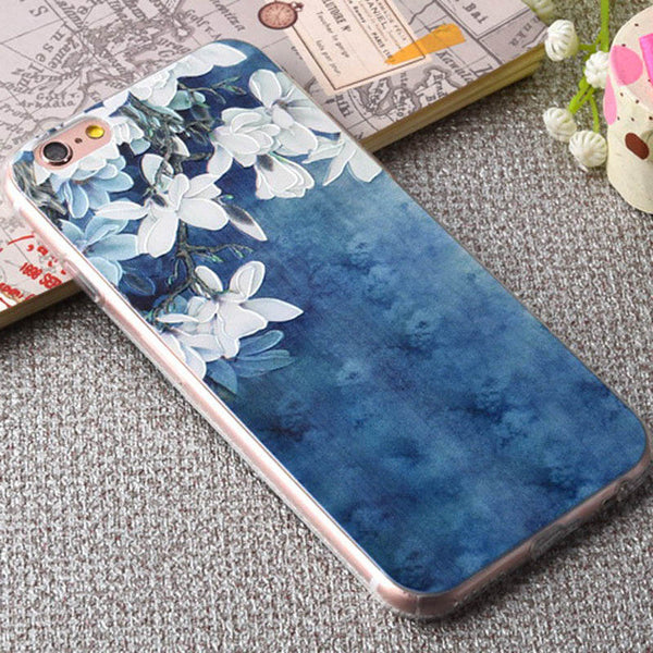 3d Embossing Soft Silicone Tpu Back Cover Case For Apple Iphone 6 6s Plus Case With Dust Plug For Iphone 6 6s Phone Cases