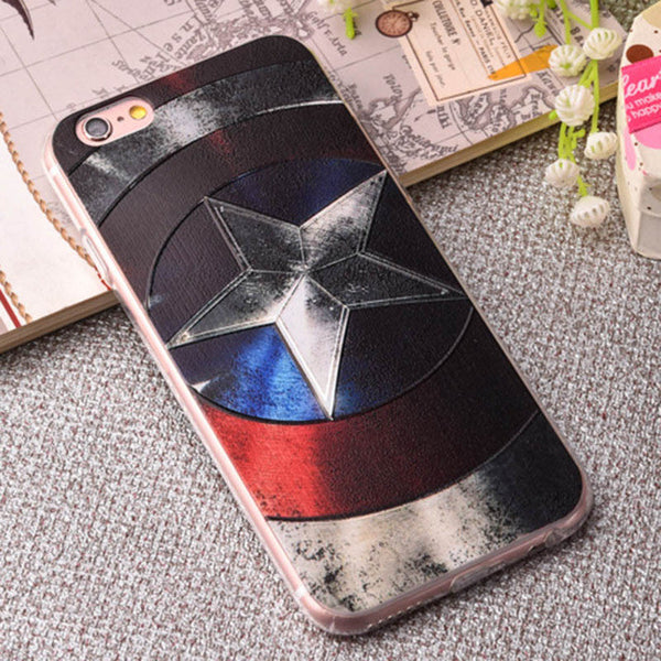 3d Embossing Soft Silicone Tpu Back Cover Case For Apple Iphone 6 6s Plus Case With Dust Plug For Iphone 6 6s Phone Cases