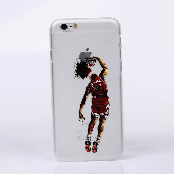 NBA star basketball player phone case for iphone 5 5s 6 6s 7 plus Jordan 23 james harden curry hard PC back cover coque fundas