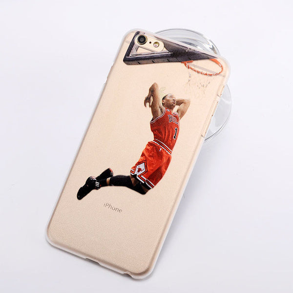 NBA star basketball player phone case for iphone 5 5s 6 6s 7 plus Jordan 23 james harden curry hard PC back cover coque fundas