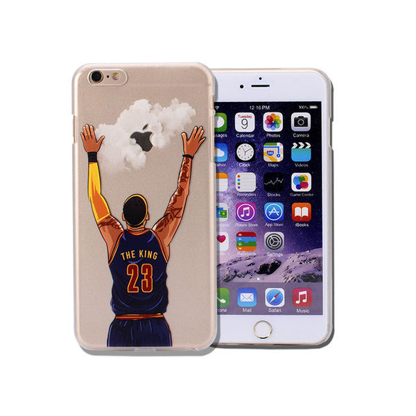 NBA star basketball player phone case for iphone 5 5s 6 6s 7 plus Jordan 23 james harden curry hard PC back cover coque fundas