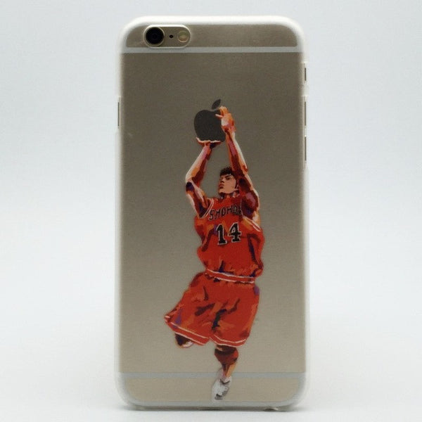 NBA star basketball player phone case for iphone 5 5s 6 6s 7 plus Jordan 23 james harden curry hard PC back cover coque fundas