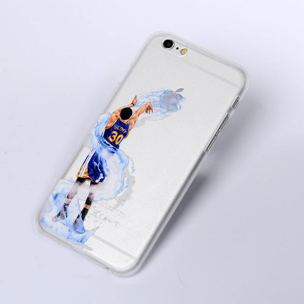 NBA star basketball player phone case for iphone 5 5s 6 6s 7 plus Jordan 23 james harden curry hard PC back cover coque fundas