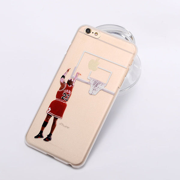 NBA star basketball player phone case for iphone 5 5s 6 6s 7 plus Jordan 23 james harden curry hard PC back cover coque fundas