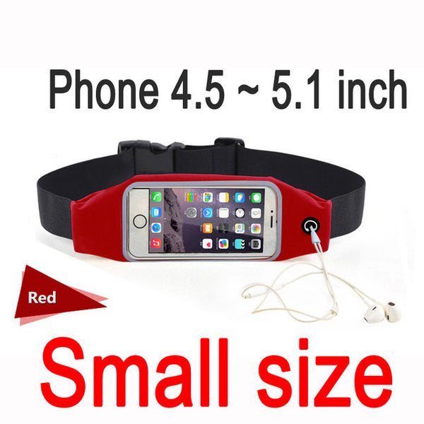 Gym Waist Bag Waterproof Sport Accessories Universal Phone Case Pouch For iPhone 6 Plus Samsung Galaxy J5 S7 S6 S5 A3 2016