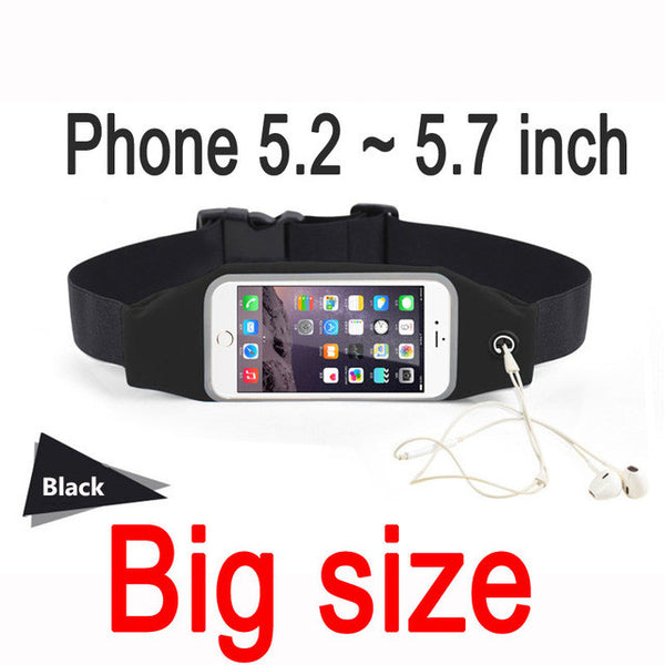 Gym Waist Bag Waterproof Sport Accessories Universal Phone Case Pouch For iPhone 6 Plus Samsung Galaxy J5 S7 S6 S5 A3 2016