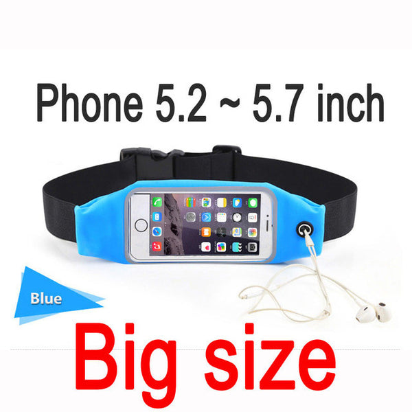 Gym Waist Bag Waterproof Sport Accessories Universal Phone Case Pouch For iPhone 6 Plus Samsung Galaxy J5 S7 S6 S5 A3 2016