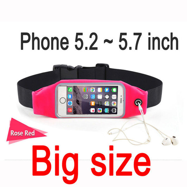 Gym Waist Bag Waterproof Sport Accessories Universal Phone Case Pouch For iPhone 6 Plus Samsung Galaxy J5 S7 S6 S5 A3 2016