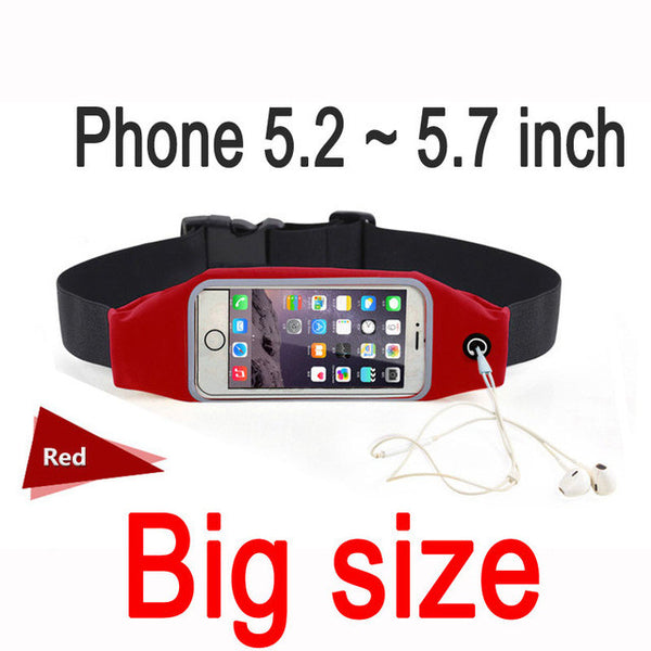 Gym Waist Bag Waterproof Sport Accessories Universal Phone Case Pouch For iPhone 6 Plus Samsung Galaxy J5 S7 S6 S5 A3 2016