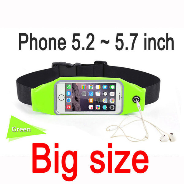 Gym Waist Bag Waterproof Sport Accessories Universal Phone Case Pouch For iPhone 6 Plus Samsung Galaxy J5 S7 S6 S5 A3 2016