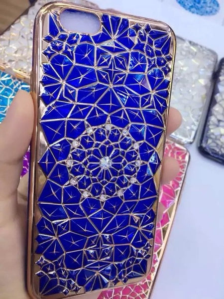 Luxury Bling Diamond Case For iphone 6 Case For iphone 6S 6 Plus i6 4.7/5.5" Soft Silicone Thin Cover Electroplating Phone Cases