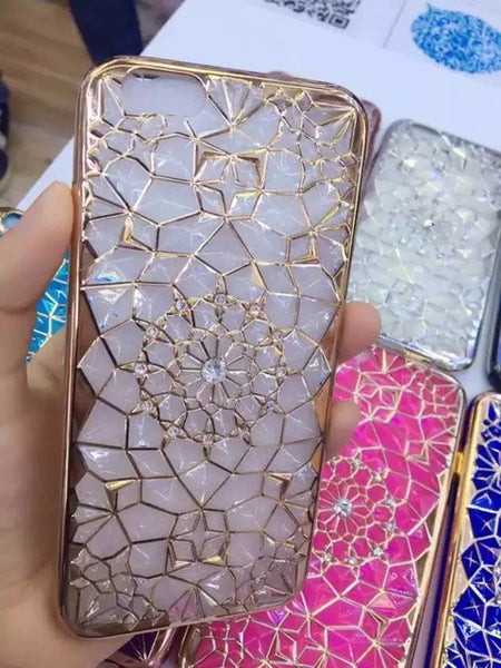 Luxury Bling Diamond Case For iphone 6 Case For iphone 6S 6 Plus i6 4.7/5.5" Soft Silicone Thin Cover Electroplating Phone Cases