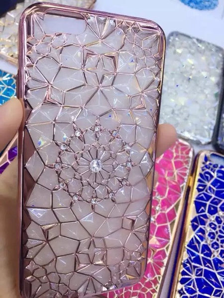 Luxury Bling Diamond Case For iphone 6 Case For iphone 6S 6 Plus i6 4.7/5.5" Soft Silicone Thin Cover Electroplating Phone Cases