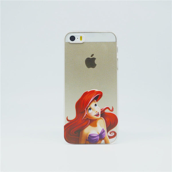 2014 New arrive 16 stylel Case For iphone 5 5s case Transparent Snow White Hand grasp the logo cell phone cases covers