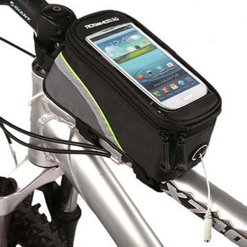 ROSWHEEL BICYCLE BAGS CYCLING BIKE FRAME IPHONE BAGS  HOLDER PANNIER MOBILE PHONE BAG CASE POUCH