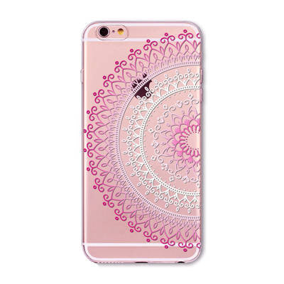 7 6s Animals Transparent Case For Iphone 7 6 6s Floral Paisley Grils Flamingo Love Words Phone Cover TPU Silicone Fundas Cases