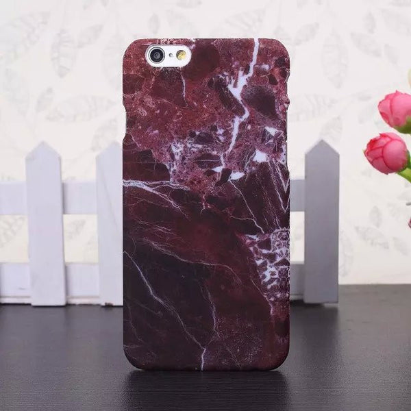 Marble Phone Case For iPhone 6 7 Case Marble Stone Painted Cover For iphone 6 6S 6/6S 7 Plus 5 5S SE HIgh Quality Hard PC Case