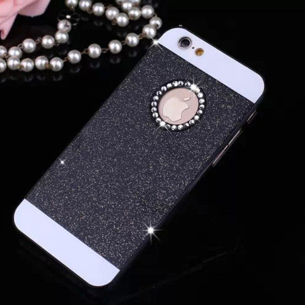 luxury Rhinestone case for apple iphone 5s glitter pink PC cover mobile phone accessories by noble quality original i5 5 se i