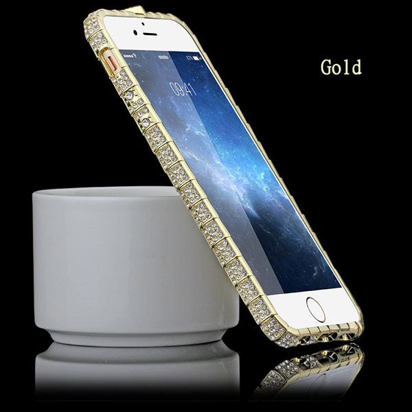 7 Luxury Bling Diamond Bumper Case For iphone 7 7 Plus Fashion Glitter Crystal Rhinestone Snake Inlay Metal Frame Elegant Style