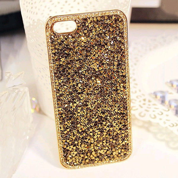 New Style Fashion 3D Hi-Q Luxury Bling Crystal Diamond Rhinestone Hard cover pretty phone case Capa for iphone 5 5S SE cases