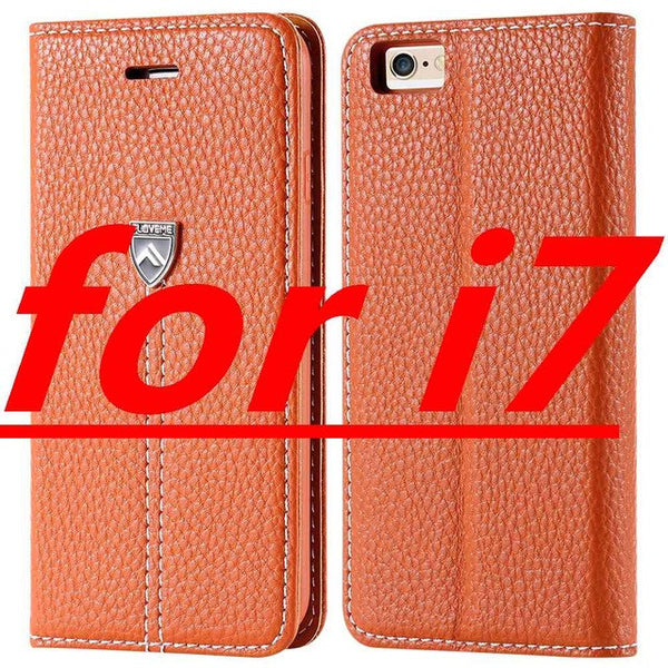 FLOVEME Brand Luxury Magnetic Flip Leather Case For iPhone 7 7 Plus 6 6s Plus Cases Wallet Flip Holder Cover For iPhone 7 6 Plus