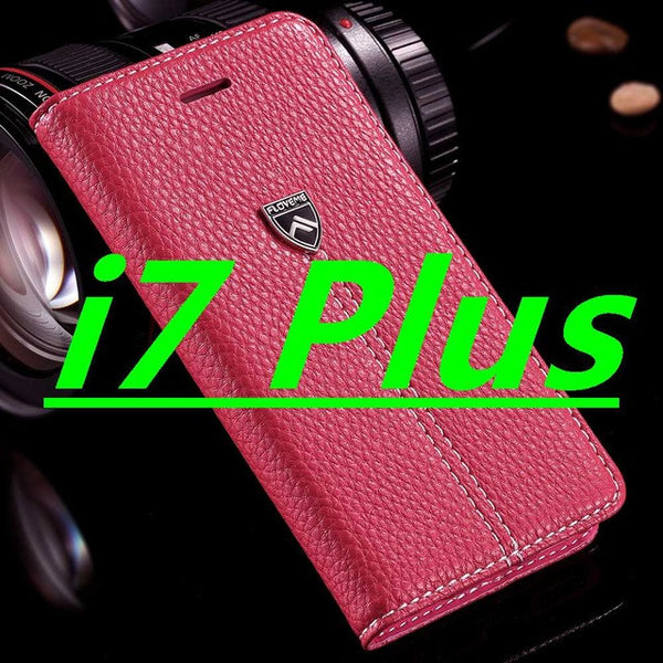 FLOVEME Brand Luxury Magnetic Flip Leather Case For iPhone 7 7 Plus 6 6s Plus Cases Wallet Flip Holder Cover For iPhone 7 6 Plus